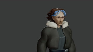 Altered model and animated